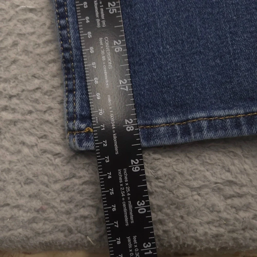 Levis 505 Straight Leg Jeans Mens 32x30 Blue Denim Mid Rise Classic Fit